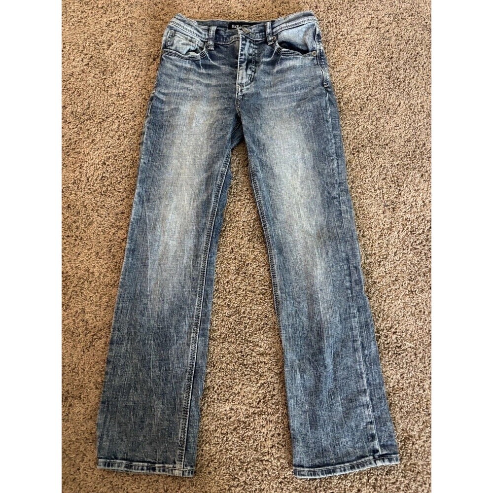 BKE Buckle Conner Straight Jeans Boys Size 10 Regular Blue